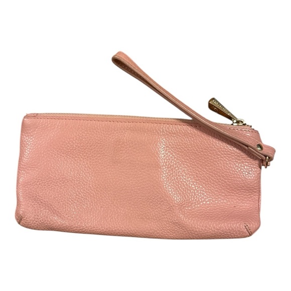 Pink Leather Wristlet - Picture 2 of 3